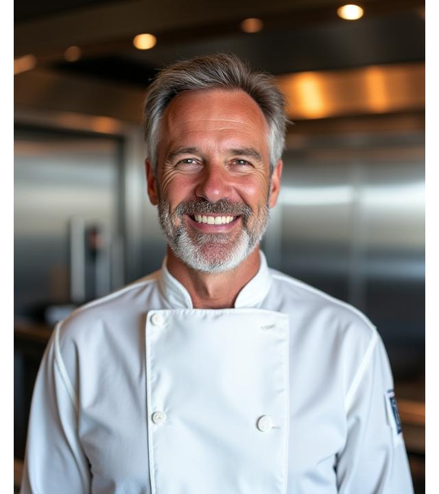 Portrait Chef Antoine Dubois, spécialiste cuisine française