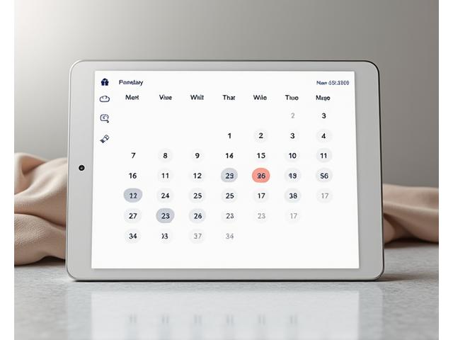 Mockup d'un calendrier de réservation en ligne avec des créneaux horaires disponibles pour des rendez-vous.