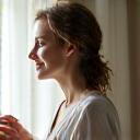 Portrait de Clara Moreau, cliente ayant amélioré son bien-être digestif grâce à Lumière Cuisine.